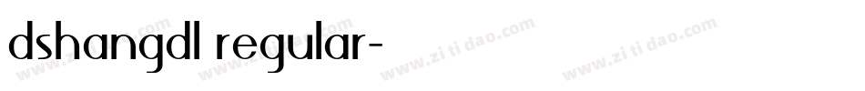 dshangdl regular字体转换